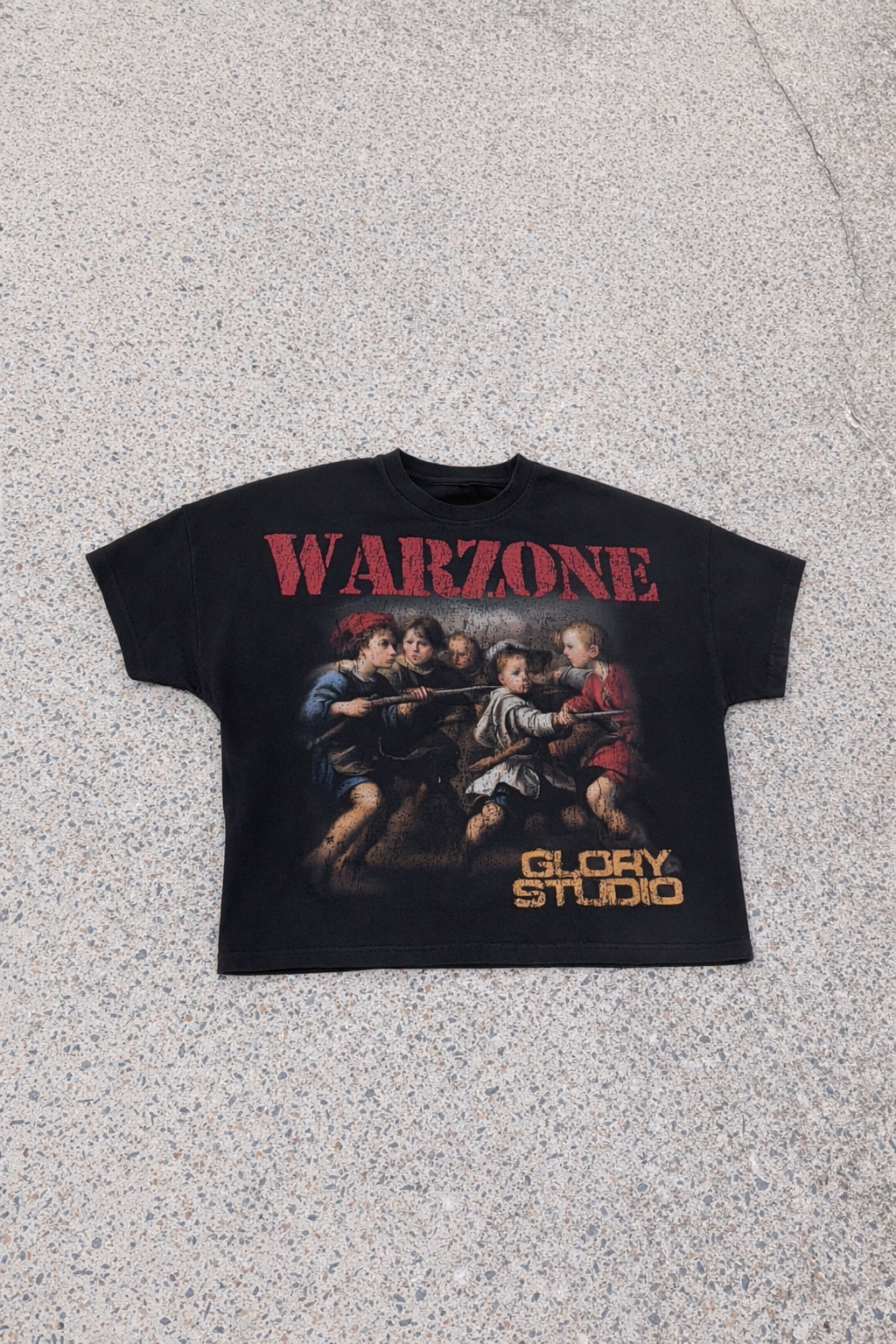 Crown Of Glory "WARZONE" Cropped Tee