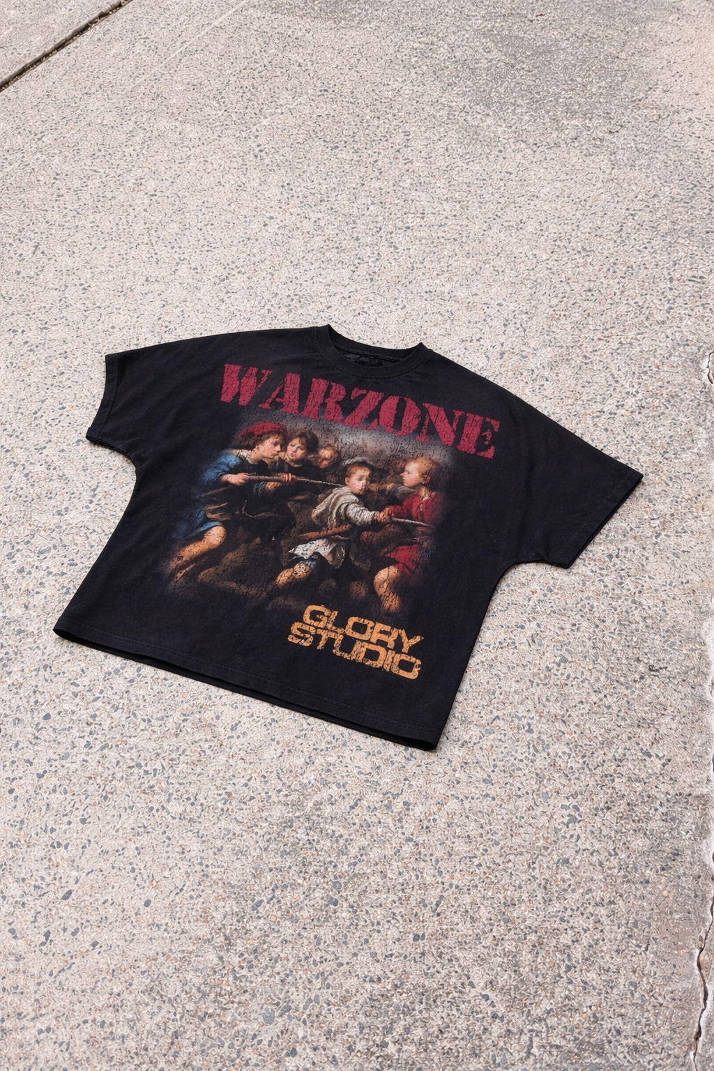 Crown Of Glory "WARZONE" Cropped Tee